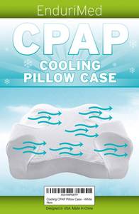 lot 4403 image: Pillow Case for Use with Endurimed CPAP Comfort Pillow - Cooling Fabric, White - Breathable and Cooling for Comfortable Sleep