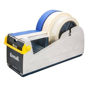 lot 4409 image: Excell ET-337 Heavy Duty Steel Desk Tape Dispenser (3 Wide) with Safety Blade Cover, Desk Top Dispenser for Home,Office, Shop, Retail Store and Warehouse Wrapping Purpose (3 Inch)