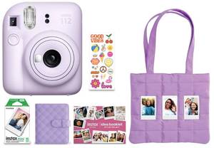 lot 5553 image: FUJIFILM Instax Mini 12 Holiday Bundle 2025 - Lilac Purple