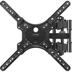 lot 6222 image: MOUNTUP Full Motion TV Wall Mount for Most 26-60 Inch TVs, Max VESA 400x400mm Wall Mount TV Bracket with Swivel Tilting Extension Level Adjustment for LED LCD Flat Curved TVs Up to 77 LBS, MU0018
