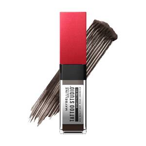 lot 6225 image: Maybelline Tattoo Studio Brow Styling Gel, Waterproof Eyebrow Make Up, Brow Tint for Up to 36HR Wear, Black Brown, 1 Count