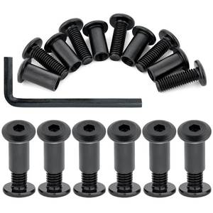 lot 6256 image: Xrfoiniu Black 25 Pcs M8x25mm M8 Furniture Bolt & Furniture Connector Bolts for Furniture Leg Installation Wardrobe Assembly (25, M8x25mm)