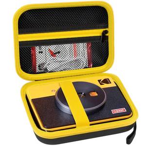 lot 6260 image: ANKHOH Print Camera Case for Kodak Mini Shot 3 Retro 4PASS Wireless Instant Camera & Photo Printer, Picture Printer Carrying Storage Bag Holder Fits for Kodak Mini 3 Retro (BlackYellow) (Box Only)