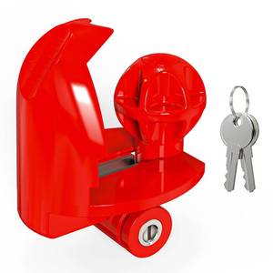 lot 6264 image: Wioxewi Trailer Hitch Lock, RV Tongue Lock for Travel Trailers, Adjustable Anti-Theft Coupler Lock, Keyed Alike, Fits 1-78, 2, 2-516 - Heavy Duty Trailer Lock for Boat & RV Trailers