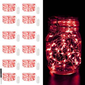 lot 6271 image: 12 Pack Fairy Lights Battery Operated String Lights��7FT 20LED Waterproof Silver Wire Christmas Lights Outdoor,Firefly Mini Lights for Bedroom Party Birthday Wedding Indoor Decorations Home Decor