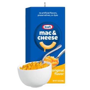 lot 6299 image: Hallmark Keepsake Christmas Ornament 2025, Kraft Mac & Cheese The Blue Box, Nostalgia Gifts
