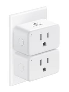lot 6301 image: EIGHTREE Smart Plug 15A, Smart Plugs That Compatible with Alexa & Google Home & SmartThings, No Hub Required, Smart Outlet with Remote Control, Timer & Schedule, 2.4GHz WiFi Only, 2 Packs