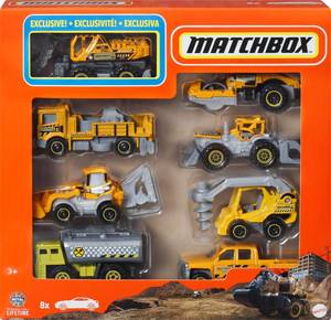 lot 6310 image: Matchbox 164 Scale Die-Cast Toy Cars or Trucks, Set of 8, Themed Multipack of 8 Vehicles Including 1 Exclusive (Styles May Vary)
