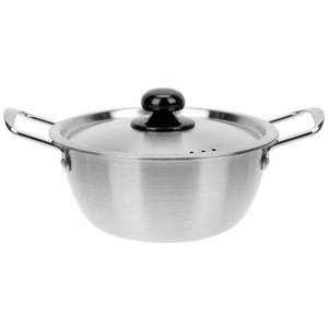 lot 6328 image: Yardwe Noodle Pot with Lid, Stainless Steel Ramen Cooker for Fast Heating, Double Handle Korean Instant Noodle Pot for Kitchen Use, Lightweight and Portable