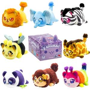 lot 6344 image: Aphmau 6�� MeeMeow Mystery Plush �� Series 1 Safari YouTube Gaming Channel, Blind Box, 1 of 8 Possible Safari MeeMeows, Official Aphmau Merch