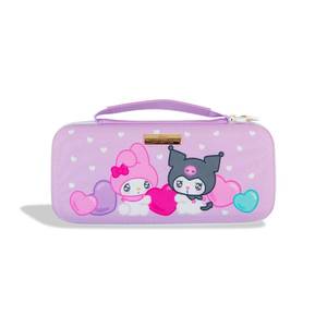lot 6346 image: Sonix x Sanrio Carrying Case for Nintendo Switch 2, Switch 1, Lite, OLED, Protective Travel Case with Game Cartridge Storage  Kuromi & My Melody  Emokyun