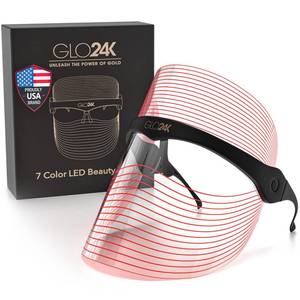 lot 6349 image: GLO24K 7 Color L E D Face Beauty Mask.