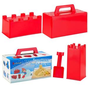 lot 7094 image: BeneFine Snow Fort Building Block,Snow Brick Maker, Sand Castle Mold,Beach and Snow Toy Brick Form for Kids,Outdoor Winter and Summer Fun Toys��4PCS��