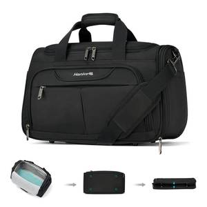 lot 7105 image: Hanke Underseat Carry On luggage Bags for Travel, Foldable Travel Bags for Women, Soft Lightweight Personal Item Travel Bag Small Carry On Bags for Airplanes, Travel Tote Bags for Women Men.��Black��