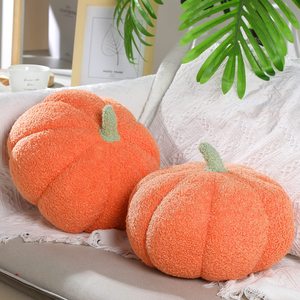 lot 7137 image: Queekay 2 Pcs Pumpkin Pillow Plush 11 x 9.5 Inch Thanksgiving Stuffed Pumpkin Decor for Fall Home Bedroom Throw Pillow Cushion Gifts for Holiday Operation Christmas Halloween Car Sofa(Orange)