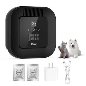 lot 8253 image: EEland Cat Litter Deodorizer �� 99% Odor Removal, Ozone Air Purifier for Pets, Strong Odor Eliminator for Litter Box, Toilet, Closet, Cabinet, Shoe, Garage (Black)
