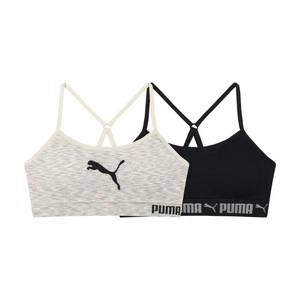 lot 8264 image: Puma Girls Seamless Bra, Black, Large