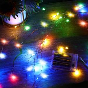 lot 8296 image: Ariceleo Led Fairy Lights Battery Operated, 4 Packs Mini Battery Powered Copper Wire Starry Fairy Lights for Bedroom, Christmas, Parties, Wedding, Centerpiece, Decoration (5m16ft Multi-Colored)
