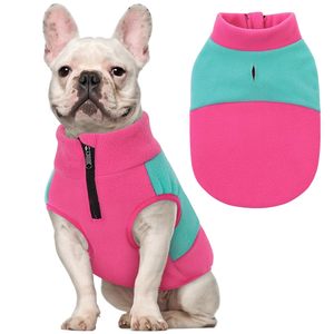 lot 8311 image: Queenmore Dog Fleece Sweater, Medium Dog Sweater, Fleece Dog Vest Jacket, Pet Sweatshirt Winter Clothes for Dogs Boy Or Girl Large Medium Small Size FuchsiaMint,M