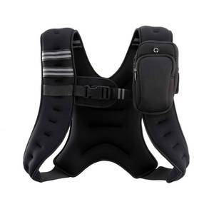lot 19691 image: ZELUS Weighted Vest, 6lb8lb12lb16lb20lb25lb30lb Weight Vest with Reflective Stripe for Workout, Strength Training, Running, Fitness, Muscle Building, Weight Loss, Weightlifting, Black(12 lb)
