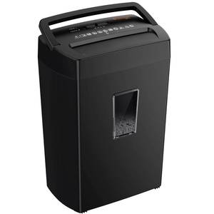 lot 19692 image: Bonsaii 12-Sheet Cross Cut Paper Shredder, 5.5 Gal Home Office Heavy Duty Shredder for Paper, Credit Card, Mail, Staples, with Transparent Window, High Security Level P-4 (C275-A)