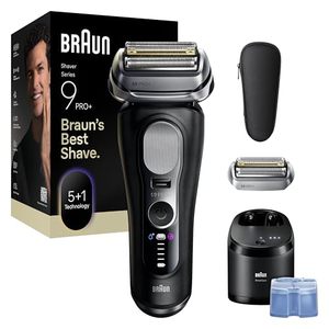 lot 19693 image: Braun Series 9 PRO Electric Shaver, Pro SensoAdapt, 6in1 SmartCare Center, Wet & Dry Razor, 9660CCPS, Black