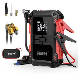 lot 19702 image: Car Jump Starter with Air Compressor 4000A Peak Battery Jump Starter 12V 150PSI Jump Box (up to 9L Gas,7.0L Diesel Engine) Auto Booster,LED Light & 15000MA with 65W USB Quick Charger and Type C