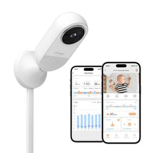 lot 19732 image: Cheego X3 Pro Smart Baby Monitor with Real-Time Contactless Breathing& Sleep Tracking, Cry& Face Cover Detection, Wall Mount& 2K Wi-Fi HD Video Camera and 2-Way Talk, Nightlight and Night Vision