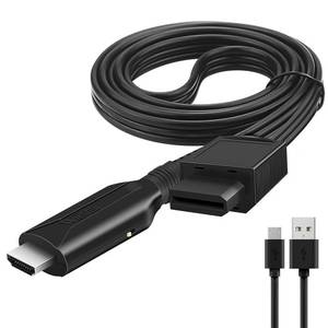 lot 20246 image: HDSUNWSTD Wii to HDMI 1M(3.2FT) Cable Converter,1080P 720P Wii HDMI Adapter Output Video Audio Wii HDMI Converter Supports All Wii Display Modes, NTSC .Compatible with Wii, Wii U, HDTV