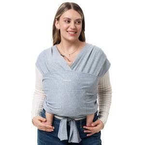 lot 20264 image: Momcozy Baby Wrap Carrier, Easy to Wear Infant Carrier Slings, Lightweight Hands Free Baby Sling, Adjustable Baby Carriers for Newborn to Toddler 8-35 lbs, Grey