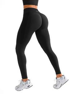 lot 20273 image: BRXL Butt Lifting Workout Leggings for Women Tummy Control High Waist Seamless No Front Seam Gym Yoga Running Leggings Black L