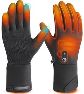 lot 20277 image: JS LifeStyle Heated Gloves for Men Women HG02,7.4V 3000mAh Rechargeable Battery Soft with Touch Screen and Light-Off Design for Winter Driving Cycling Motorcycle
