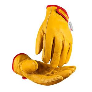 lot 20299 image: toolant Winter Leather Work Gloves, Warm Thinsulate Lining for Cold Weather Work, 100% Full Grain Cowhide with Abrasion and Puncture Resistance, Size Large