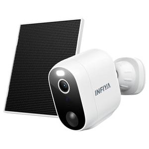 lot 20304 image: INFIYA 2K Outdoor Camera Wireless-Solar Camera Outdoor Wireless for Home Surveillance with AI Human Detection&Push Notifications, Color Night Vision, Easy Setup, 2.4GHz Wi-Fi, Works with Alexa, Z1 1P