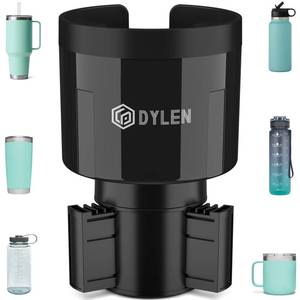 lot 20309 image: DYLEN Car Cup Holder Expander, Cup Holder Extender Adapter for Car with Expandable Insert, Compatible with Yeti 202630oz, Hydroflask 3240oz, Large Water Bottles in 3.0-4.1