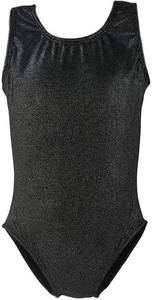 lot 20318 image: Dancina Girls Gymnastics Tank Top Leotard Dancewear Sparkle Black 10
