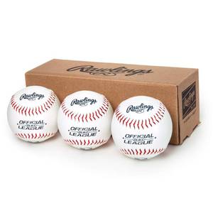lot 20332 image: Rawlings  Official League Recreational Use Practice Baseballs  OLB3  Youth8U  3 Count