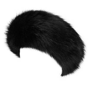 lot 20340 image: Aiphamy Winter Fluffy Faux Fur Headband Hat Ear Warmer Head Wrap Head Warmer for Women (Black)