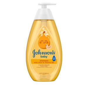 lot 20387 image: Johnsons Baby Shampoo with Aloe Vera & Vitamin B5, Tear Free, Newborn Essentials, No added Parabens & Sulfates, Hypoallergenic, 20.3 fl. oz