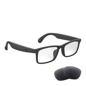 lot 20388 image: Fecoul Smart Glasses with Speaker Bluetooth Glasses for Women Men Anti-Blue Light and UV400 Polarized Lenses ��Open Ear,Clear Call,(G10Z - with Sun Lens)