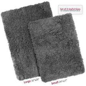 lot 5548 image: Ophanie. Fluffy area rug 2 pack 36x25 in