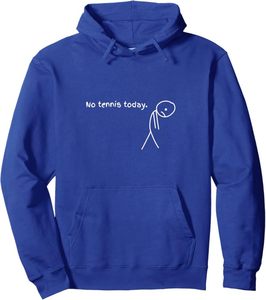 lot 20314 image: No Tennis Today ( Hoodie, Blue XL