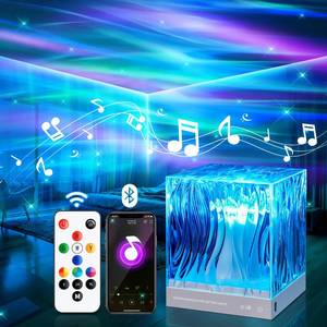 lot 1876 image: PIKOY Shower Lamp Shower Lights White Noise Sound Machine for Sleep Adults, Bluetooth15 White Noise Machine Baby Sound Machine Baby, 18 Colors Shower Light Party Lights Indoor, Remote Warm Light Lamp