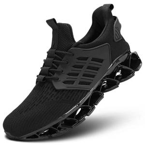 lot 1926 image: Mens Walking Shoes Slip on Blade Tennis Casual Fashion Trail Running Sneakers Comfort Non Slip Work Sport Athletic Trainers Black 11