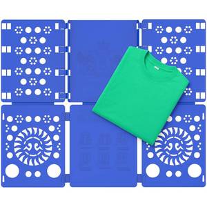 lot 2027 image: BoxLegend Shirt Folder Board Tshirt Clothes Folder Folding Board Durable Laundry Sorter Helper Liner, Blue