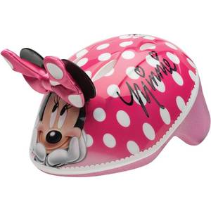 lot 2035 image: Disney Minnie Mouse 3D Minnie Me Toddler Bike Helmet by Bell
