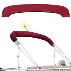 lot 2047 image: Seapisode 600D Bimini Top Storage Boot, Storage Boat Replacement Cover Waterproof and UV Protection with Light Hole, Suitable for 3-4 Bows Bimini Tops
