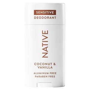 lot 2101 image: Native Sensitive Deodorant Contains Naturally Derived Ingredients, 72 Hour Odor Control  Deodorant for Women & Men, Aluminum Free with Baking Soda, Coconut Oil and Shea Butter, Coconut & Vanilla