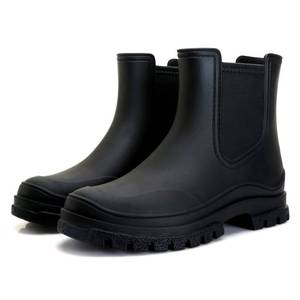 lot 2109 image: Hsttgsr Womens Rain Boots, Comfortable Elastic Adult Ankle Booties, WaterProof, Size 40