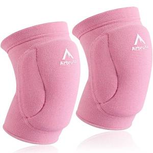 lot 2123 image: Volleyball Knee Pads for Girl Women, Knee Protector for Knee & Pain Relief. Calf Braces, Splints & Supports. Best Wide Knee supporter compression sleeve for Running Nurse Pregnant Pregnancy House Cleaner , Worker , Weight lifting , Dancer (Small)